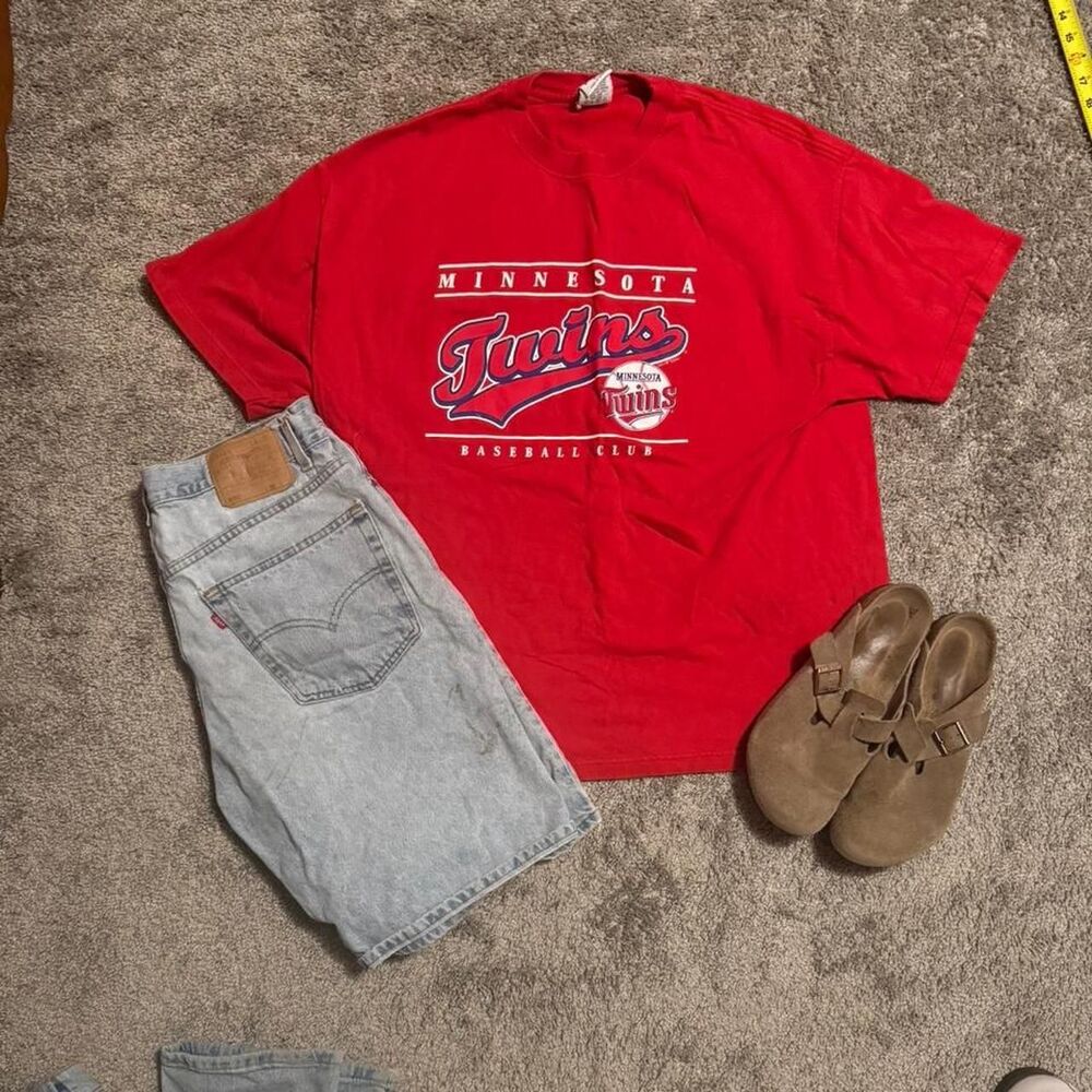 Mlb Men's Red T-shirt